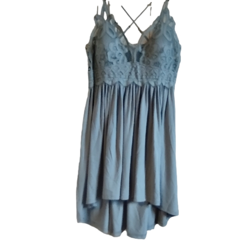 Crochet Lace High Low Cami Top Size Large - Picture 3 of 11